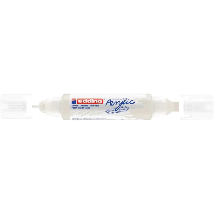 edding Marqueur acrylique 5400 Double Liner, Blanc