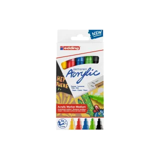 edding Marqueur acrylique 5100 Basic, 5 pièces