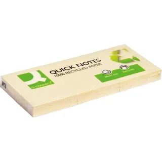 CONNECT Fiche de bloc-notes Quick Notes 5.1 x 3.8 cm Recyclage, 120 feuilles