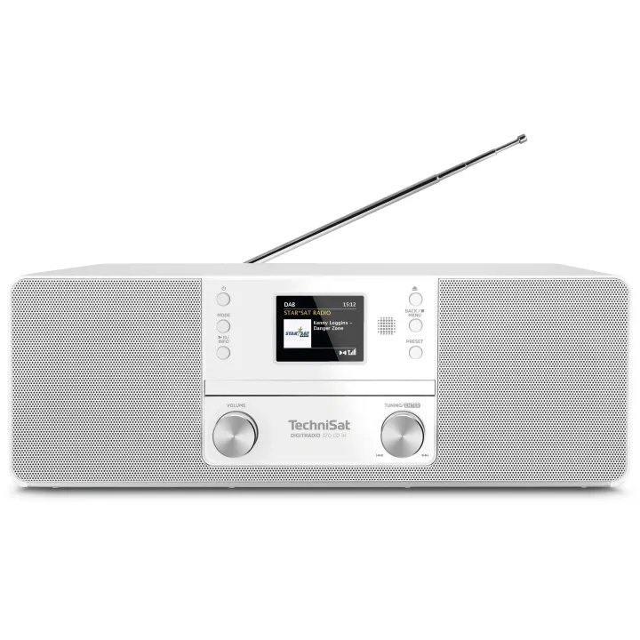 Technisat Radio DAB+ DigitRadio 370 CD IR Blanc