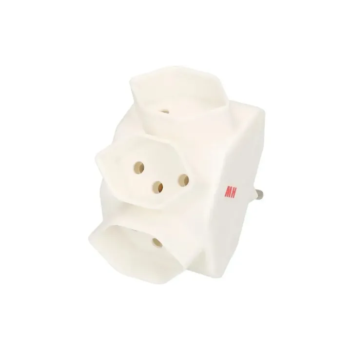 Max Hauri Connecteur multiple 3, White