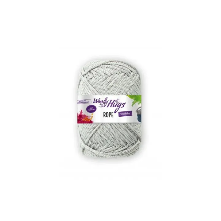 Wolly Hugs Laine Makramee Rope 200 g, Gris clair