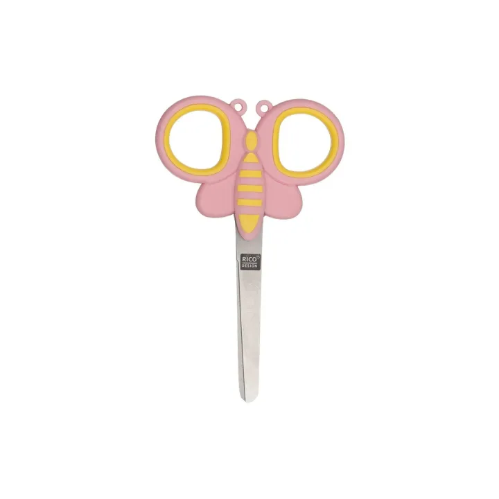 Rico Design Ciseaux pour enfants Papillon 11 cm, Métal, Universel