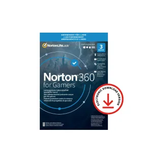Norton Norton 360 for Gamers ESD, version complète, 3 PC, 1 an