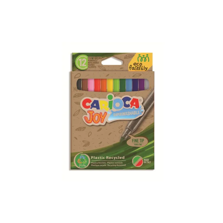 Carioca Feutres de coloriage Joy Eco 12 pièces, Multicolore