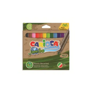 Carioca Feutres de coloriage Eco E-12 Maxi 12 pièces, Multicolore