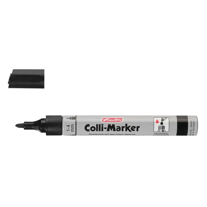 Herlitz Marqueur pour flipchart Colli 1-4 mm, 5 pièces, Noir