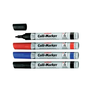 Herlitz Marqueur pour flipchart Colli 1-4 mm, 4 pièces, Bleu-Rouge-Noir