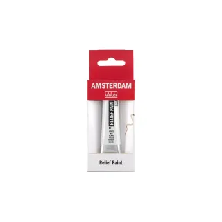 Amsterdam Peinture acrylique Reliefpaint 100 blanc couvrant, 20 ml 20 ml, Blanc