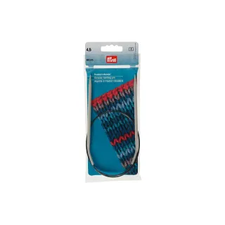 Prym Aiguille à tricoter circulaire Alu, gris 4.50 mm x 60 cm, sachet