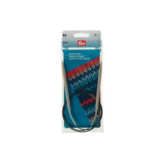 Prym Aiguille à tricoter circulaire Alu, gris 6 mm x 80 cm, sachet