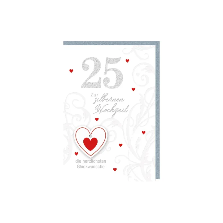 Braun + Company Carte de félicitations Anniversaire de mariage 25 11.5 x 17 cm