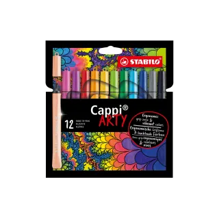 STABILO Brushpen Cappi Arty 12 pièces