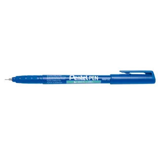 pentel Fineliner Étiquette verte 0,4 mm 0.4 mm, Bleu