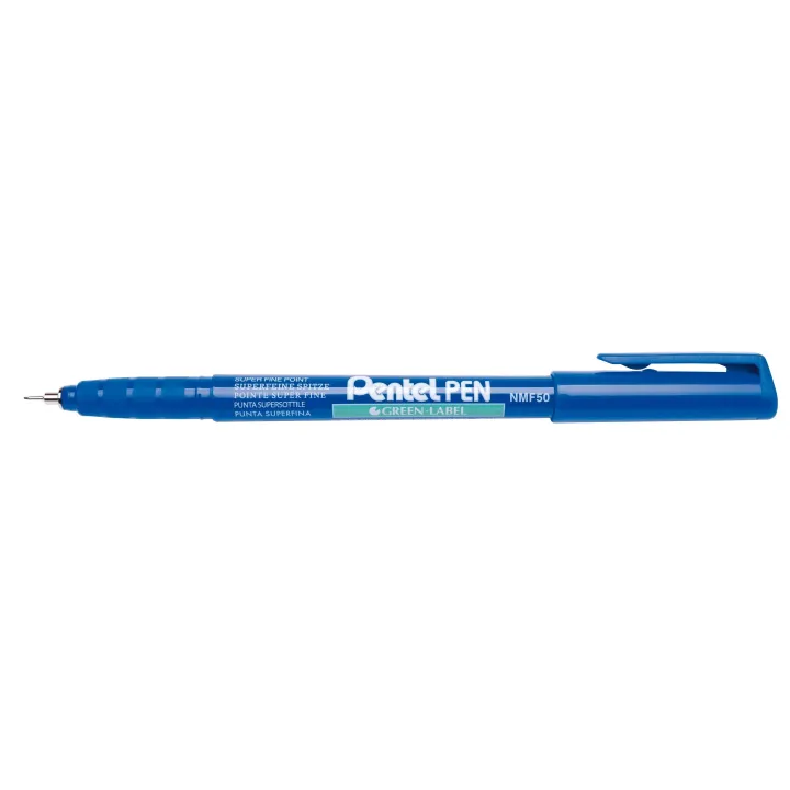 pentel Fineliner Étiquette verte 0,4 mm 0.4 mm, Bleu