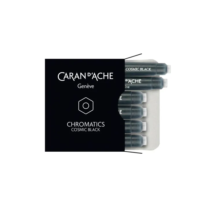 Caran dAche Cartouche d’encre Noir, 6 pièces