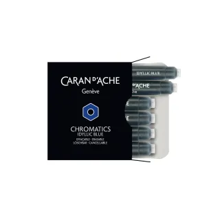 Caran dAche Cartouche d’encre Bleu, 6 pièces