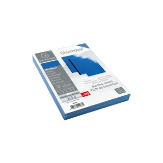 Exacompta Couverture de brochure Chromolux 250 g-m², 100 Pièce-s, Bleu