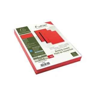 Exacompta Couverture de brochure Evercover 270 g-m², 100 Pièce-s, Rouge