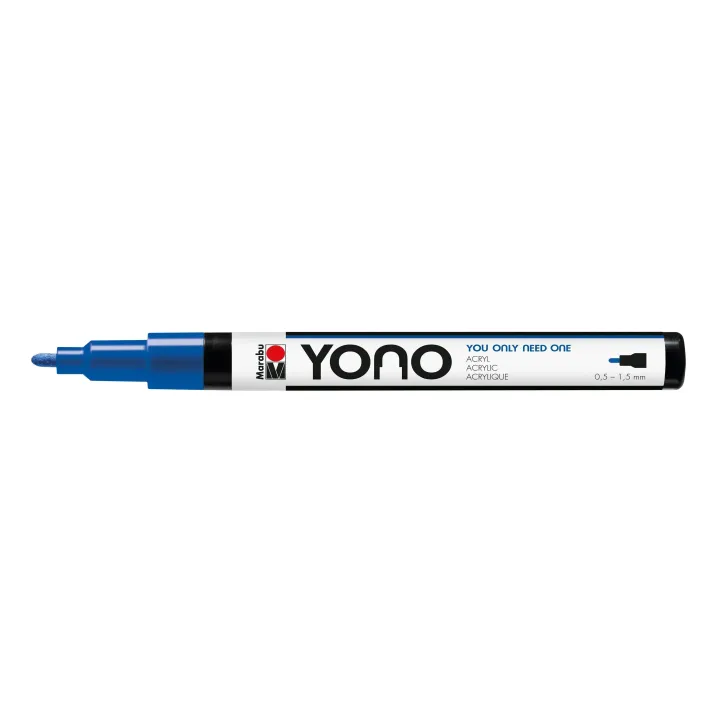 Marabu Marqueur acrylique YONO 0.5 - 1.5 mm Bleu foncé