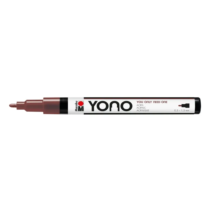 Marabu Marqueur acrylique YONO 0.5 - 1.5 mm Brun