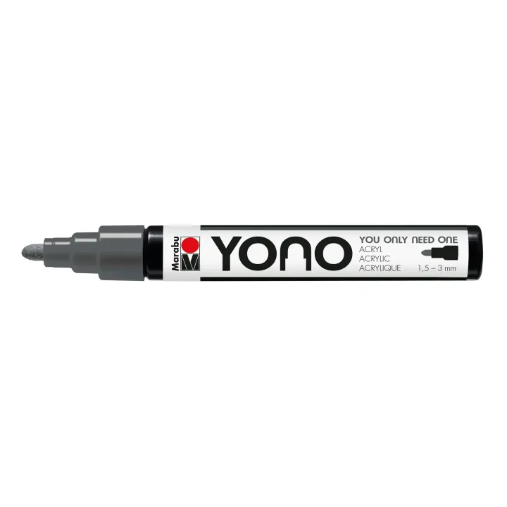 Marabu Marqueur acrylique YONO 1.5 - 3 mm Gris foncé