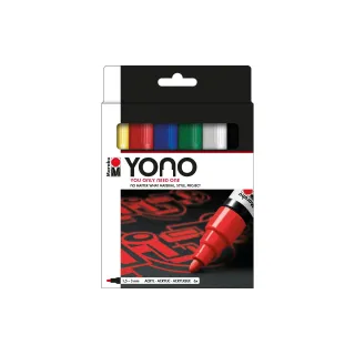 Marabu Marqueur acrylique Yono Set 1.5 - 3 mm 6 pièces, Multicolore