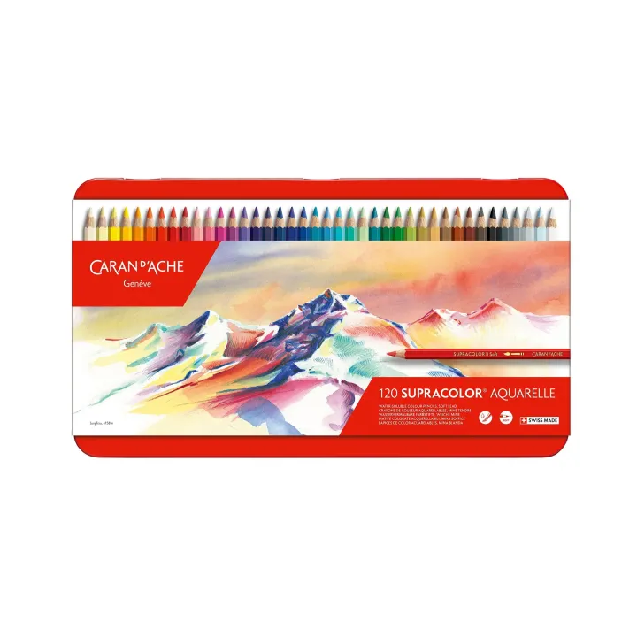 Caran dAche Crayons de couleur Supracolor 120 pièces