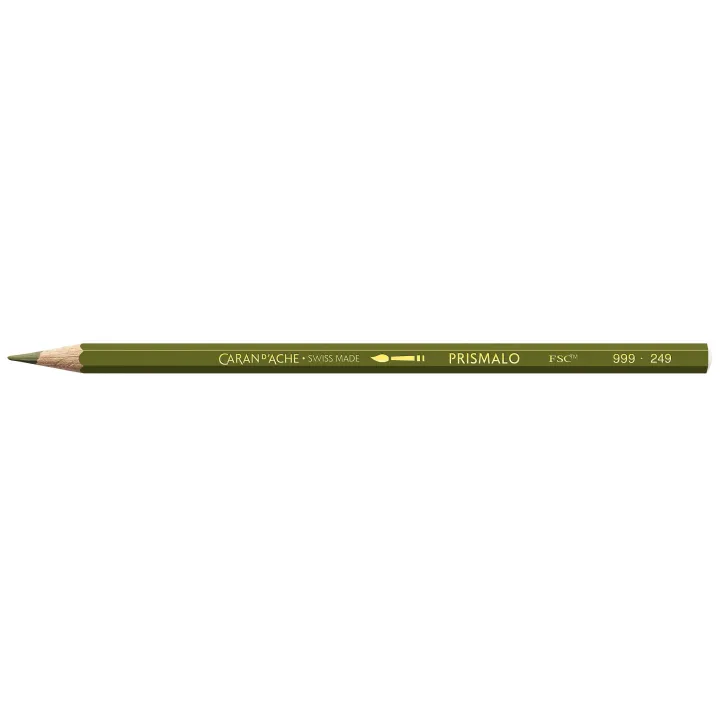 Caran dAche Crayons de couleur Prismalo 3 mm, 1 pièce, Vert olive