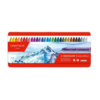 Caran dAche Crayon gras de couleur Neocolor 2 aquarellable, 30 pièces