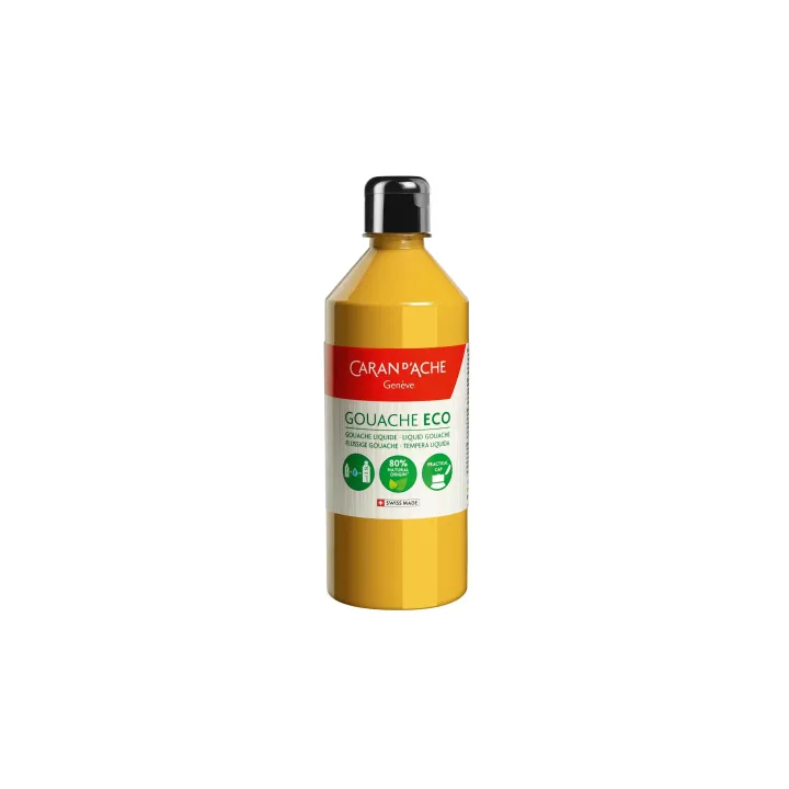 Caran dAche Peinture à l’eau Gouache Eco 500 ml, Ocre