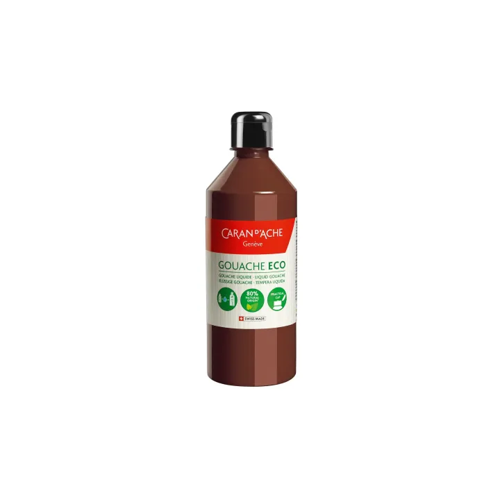 Caran dAche Peinture à l’eau Gouache Eco 500 ml, Brun