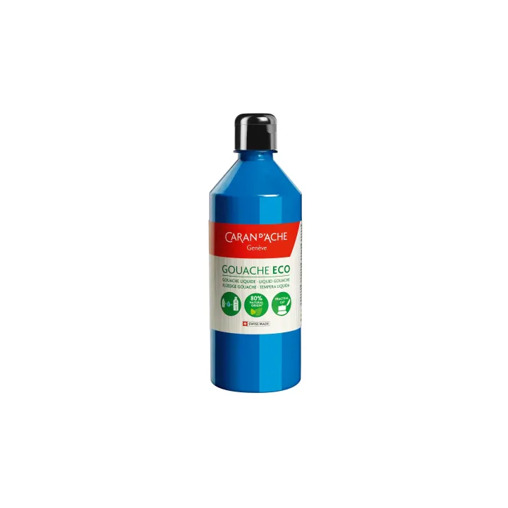 Caran dAche Peinture à l’eau Gouache Eco 500 ml, Cyan