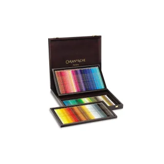 Caran dAche Crayons de couleur Supracolor dans un coffret en bois, 120 pièces