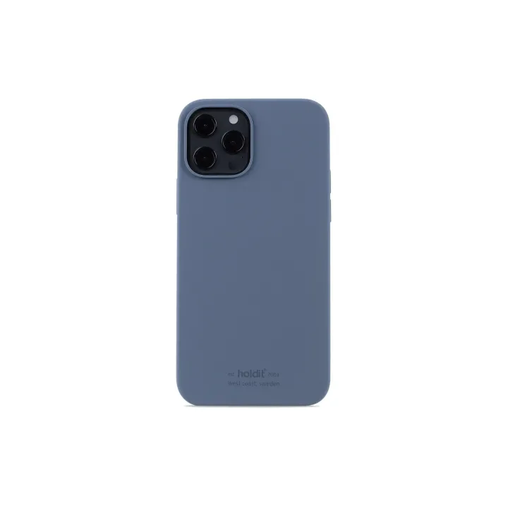 Holdit Coque arrière Silicone iPhone 12-12 Pro Pacific Blue