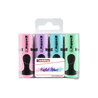 edding Surligneur Mini 7 Pastel 4 pièces