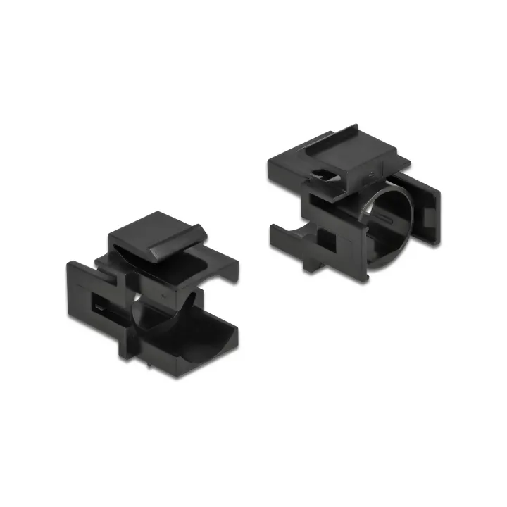 Delock Module Keystone Douille de 12.5 mm, noire Paquet de 4