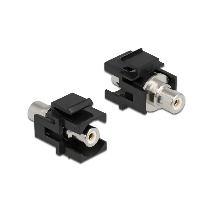 Delock Module Keystone RCA femelle à RCA femelle Blanc - Noir