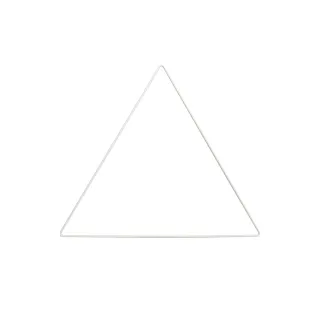 Rico Design Triangle en métal 30 cm Blanc 1 Pièce-s