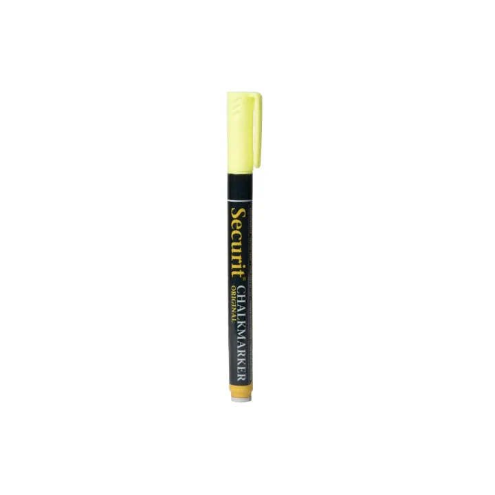 Securit Marqueur craie liquide 1-2 mm Jaune