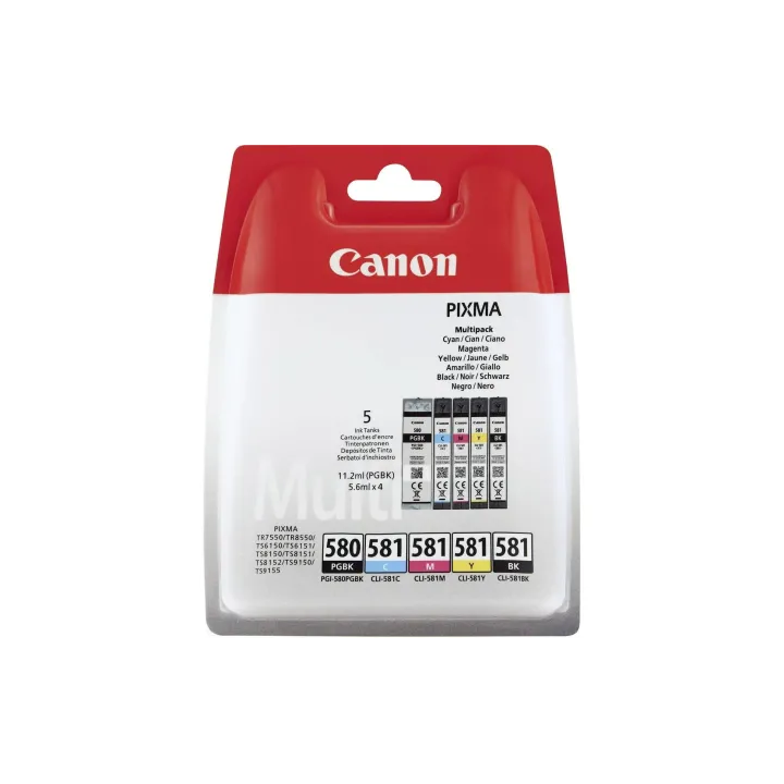 Canon Encre PGI-580-CLI-581 BK, C, M, Y