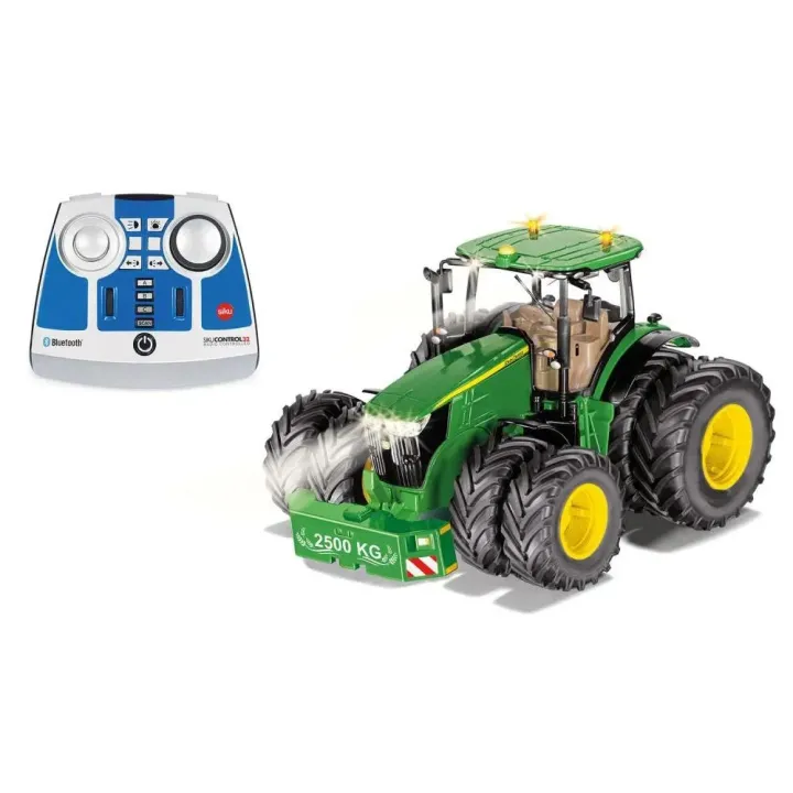 Siku Tracteur John Deere 7290R à pneus jumelés, avec contrôleur 1:32