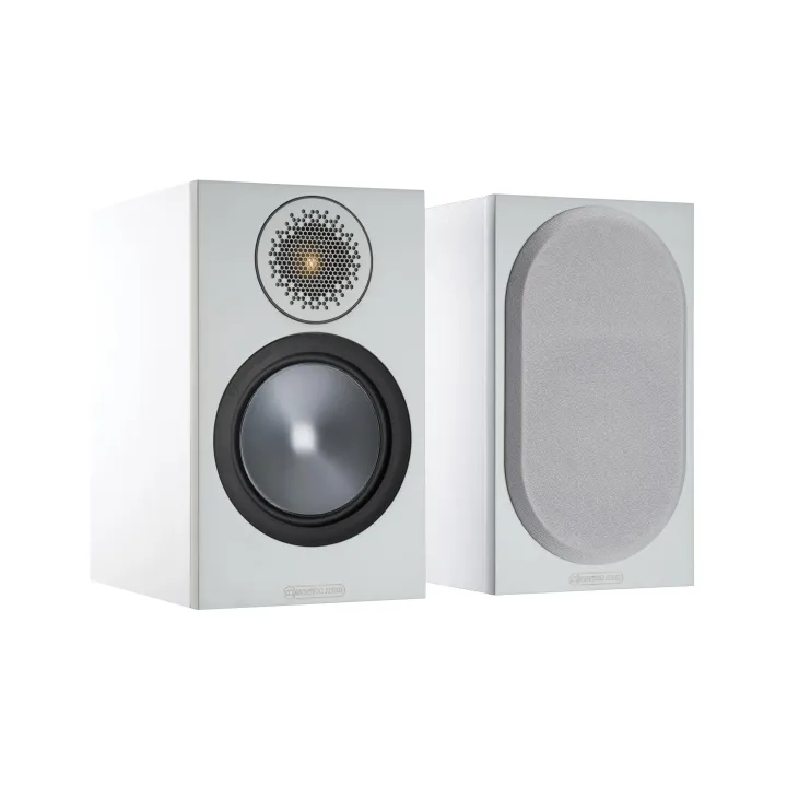 Monitor Audio Paire d’enceintes d’étagère Bronze 50 Blanc