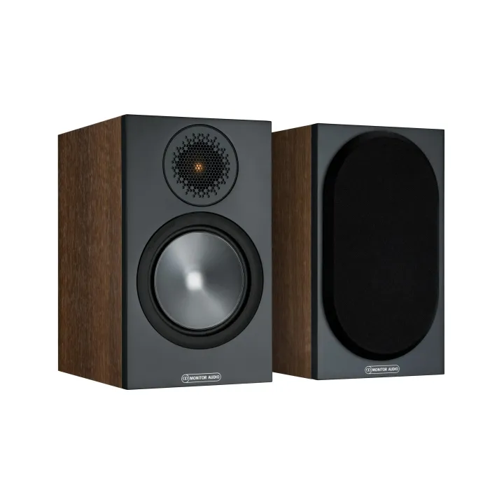 Monitor Audio Paire d’enceintes d’étagère Bronze 50 Noyer