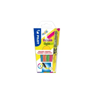 Pilot Surligneur FriXion Light Lot de 6, multicolore