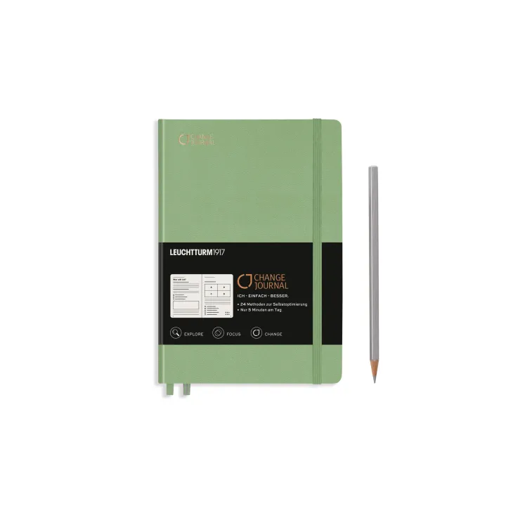 Leuchtturm Bloc-notes Change Journal A5, Vierge, sage