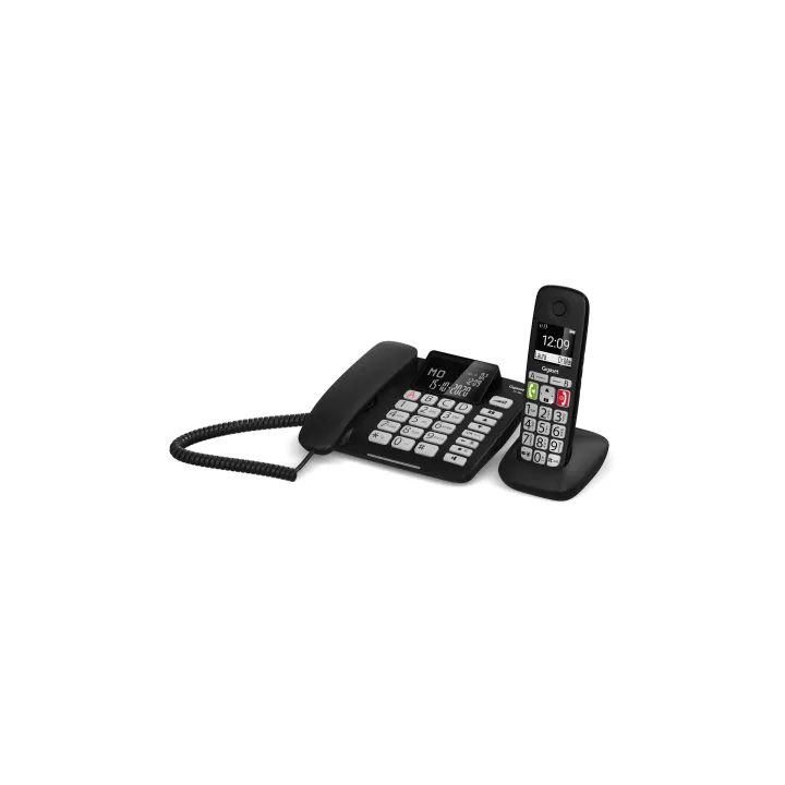 Gigaset Téléphone de bureau DL780 Plus Noir