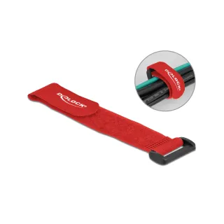 Delock Serre-câble auto-agrippant Rouge 190 mm x 25 mm 5 pièces