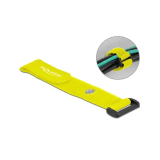 Delock Serre-câble auto-agrippant Jaune 190 mm x 25 mm 5 pièces