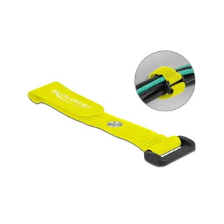 Delock Serre-câble auto-agrippant Jaune 150 mm x 20 mm 5 pièces